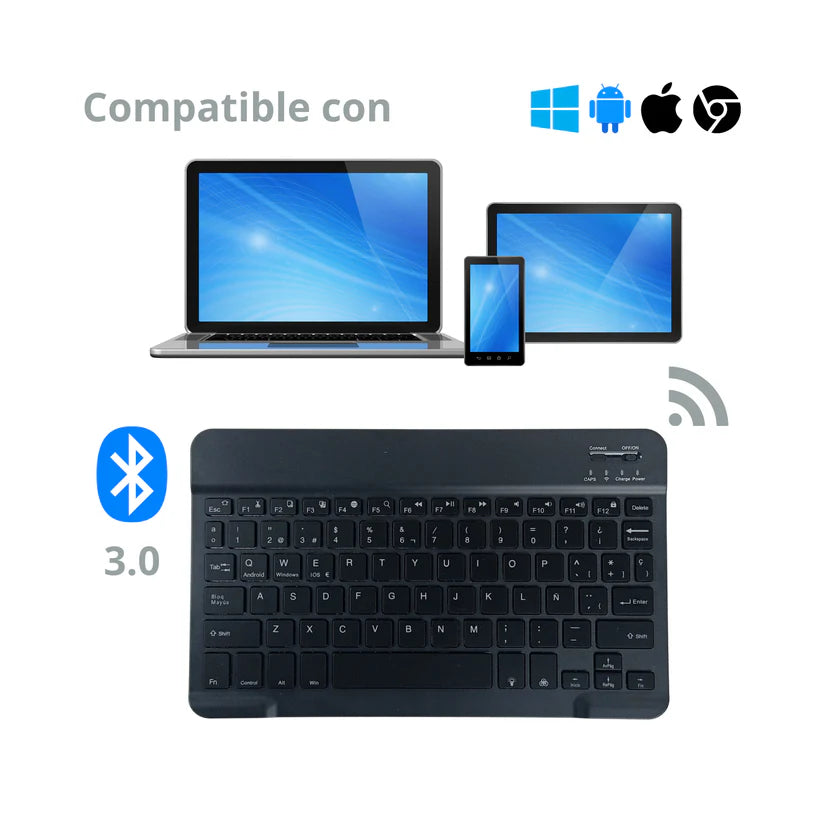 Mini Teclado Bluetooth Ultra Slim