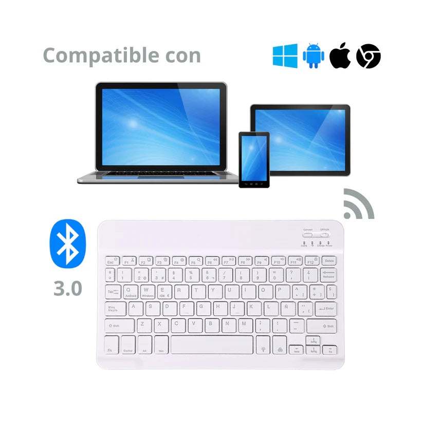Mini Teclado Bluetooth Ultra Slim