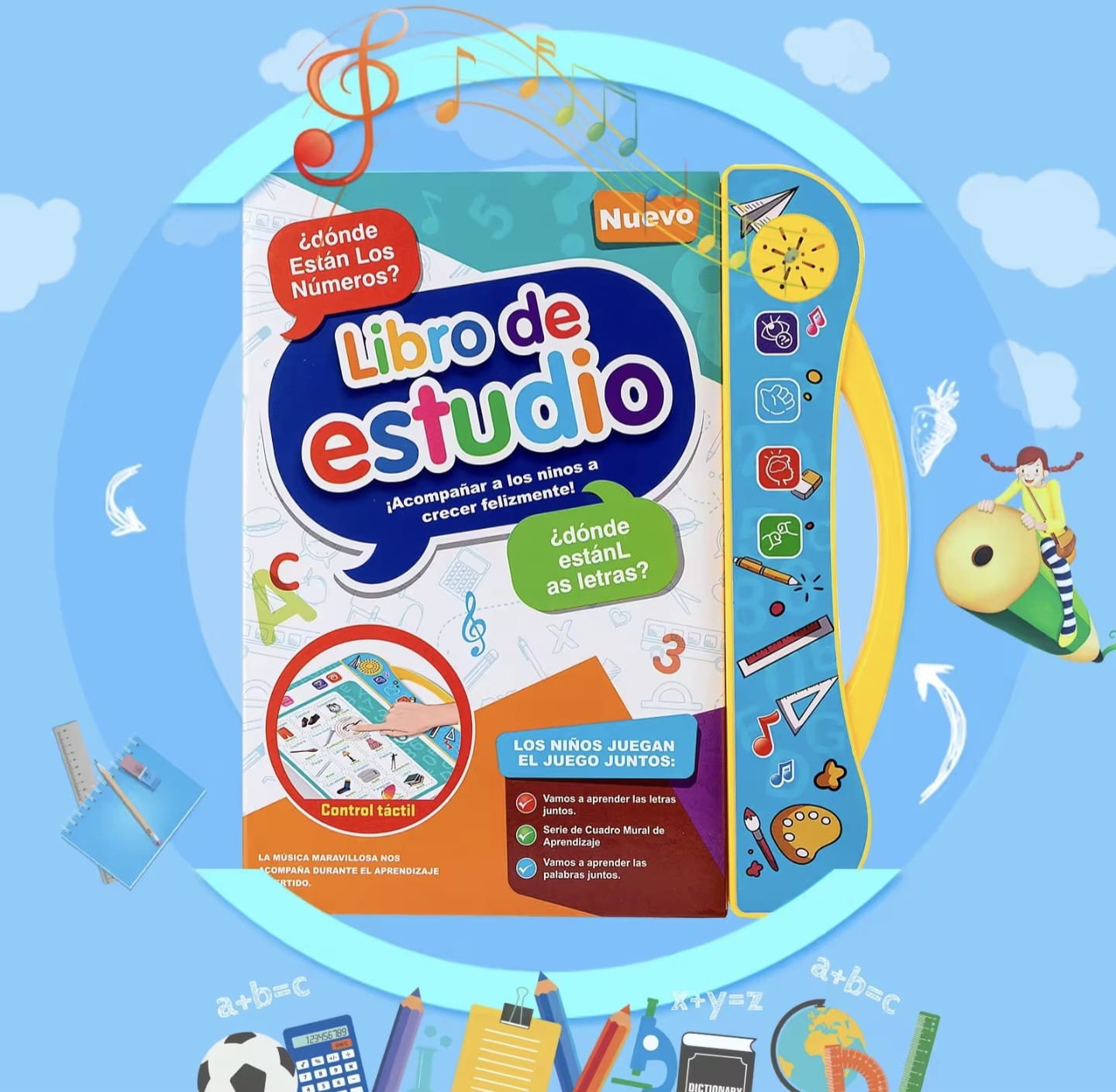 Libro de estudio didactico con sonido